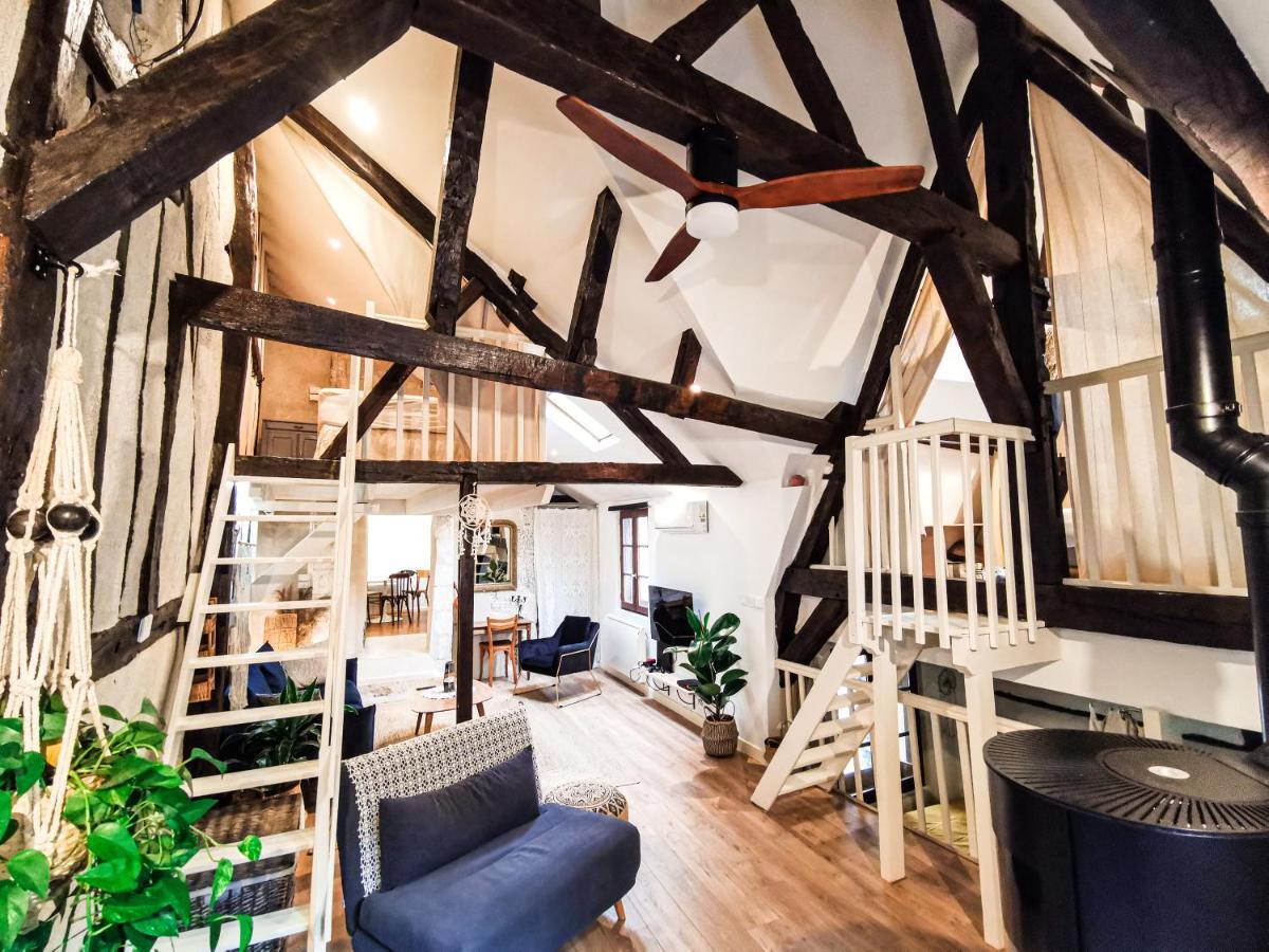 Loft Atypique Au Calme Avec Cour Privative Bourges Exterior foto