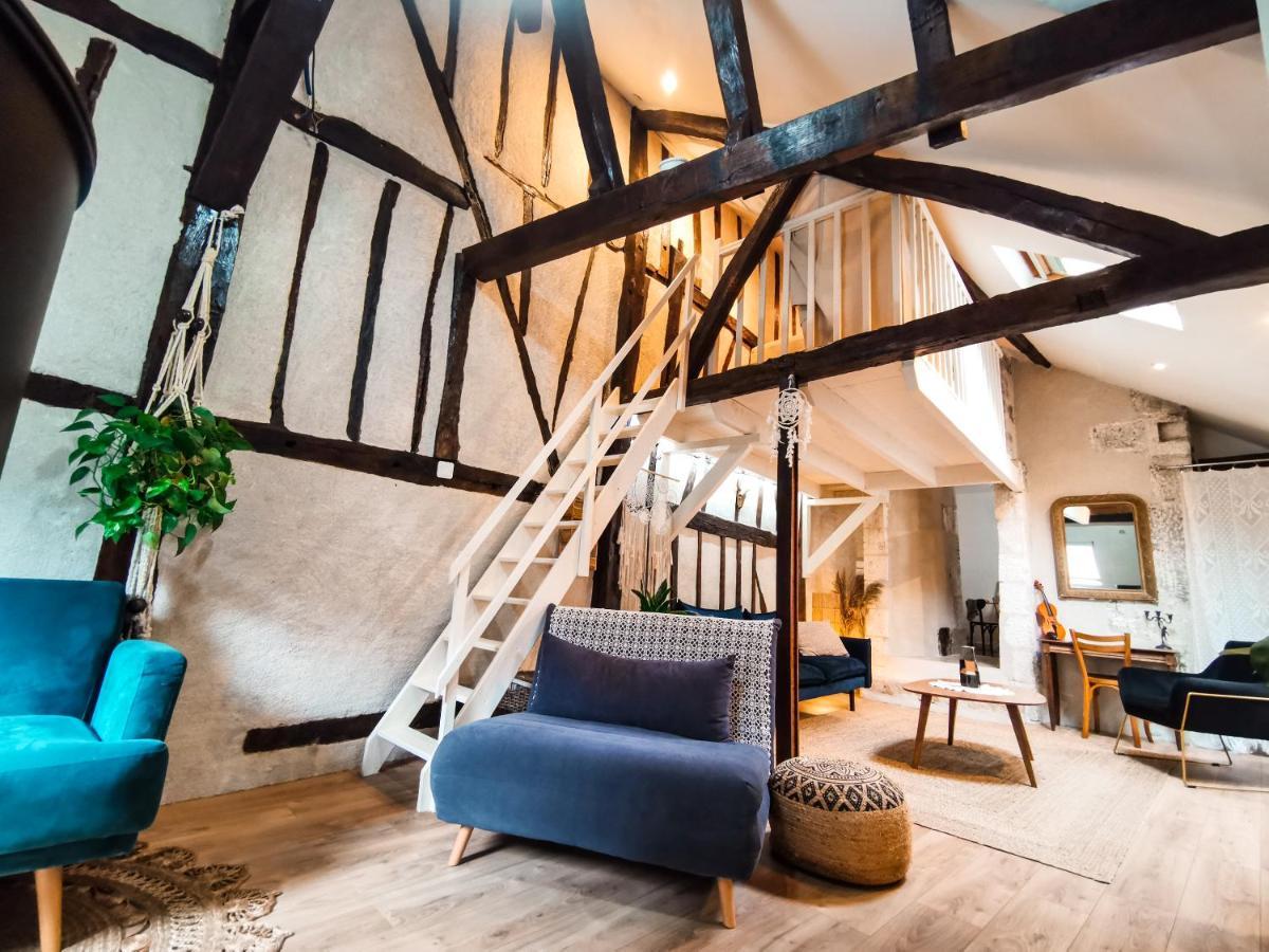 Loft Atypique Au Calme Avec Cour Privative Bourges Exterior foto